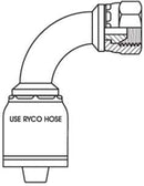 BSPP FEMALE 90 DEGREE BEND WITH 3/4 INCH THREAD FOR 3/4 INCH HOSE