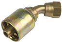 1/2 INCH HOSE X 7/8 JIC FEMALE ELBOW - 45 SWIVEL