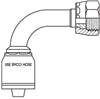 ORFS FEMALE 90 DEGREE BEND LD WITH 1 INCH THREAD FOR 5/8 INCH HOSE