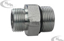 1/4 MALE OFS X 3/8 MALE O-RING BOSS - STRAIGHT THREAD CONNECTOR - STEEL