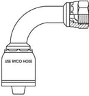 JIC FEMALE 90 DEGREE LONG BEND WITH 1-1/16 INCH THREAD FOR 5/8 INCH HOSE