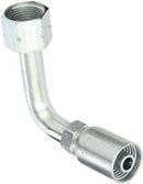 VARI-CRIMP SERIES - 1/2 INCH HOSE, WITH 1 X 14 THREAD SIZE, ORF FEMALE 90 ELBOW SWIVEL