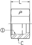 3/8 OFS - TUBE NUT - STEEL