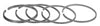 RING SET, USE WITH CHROME SLEEVES ONLY. 2 @ 3/32", 1 @ 1/8", 2 @ 1/4"