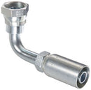 FEMALE SWIVEL 90 DEGREE BEND 5/8" HOSE X 1-1/8" DIN LIGHT UNI SEAT