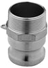 F SERIES 1-1/4" ALUMINUM MALE ADAPTER X MALE PIPE THREAD