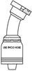 CODE 61 FLANGE 30 DEGREE BEND WITH 1 INCH THREAD FOR 1 INCH HOSE