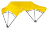 Sun-Smart Tractor Canopy - 3-Bow, 48", Yellow, Fender Mounting Brackets