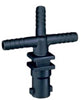 QUICKJET TRIPLE BARB NOZZLE BODY - 3/4" HOSE - NO DIAPHRAGM