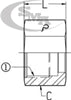 5/8 OFS - TUBE NUT - STEEL