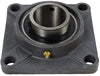 4 HOLE CAST IRON FLANGE WITH 3" BEARING - SET SCREW LOCK