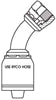 JIC FEMALE 45 DEGREE BEND WITH 1-5/16 INCH THREAD FOR 3/4 INCH HOSE