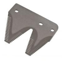 RIGHT HAND END SECTION FOR CASE IH / AGCO MOWERS - 3 HOLE - TOP SERRATED PLATED REPLACES 700705463 / 748137