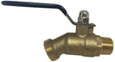 HOSE BIBB BALL VALVE-1/2"MPTX3/4"GHTM