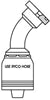 CODE 62 FLANGE 45 DEGREE BEND WITH 1-1/4 INCH THREAD FOR 1 INCH HOSE
