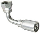 FEMALE 24 DG SWVL DIN 90 DG ELBOW