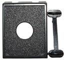 BLACK SWITCH PANEL 1-HOLE 1/2'' RND