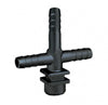 TRIPLE HOSE SHANK 3/8"