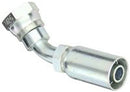 FEMALE SWIVEL 45 DEGREE BEND 3/4" HOSE X 1-3/8" DIN LIGHT UNI SEAT