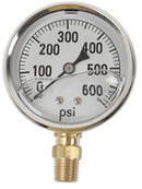 GAUGE-600 PSI LIQUID FILL SS CASE
