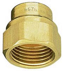 ADAPTOR CAP BRASS  1/4"FPTX11/16"