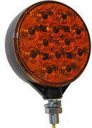 LED Dual Face Pedestal Lamp -Amber/Amber