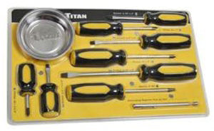 10 PC SCREWDRIVER SET W/MAGNETIC TRAY