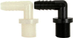 3/8"MPTX1/4" BARB ELBOW-POLY
