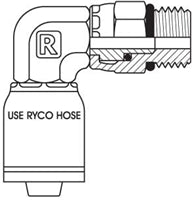 UN ORING MALE SWIVEL 90 ELBOW