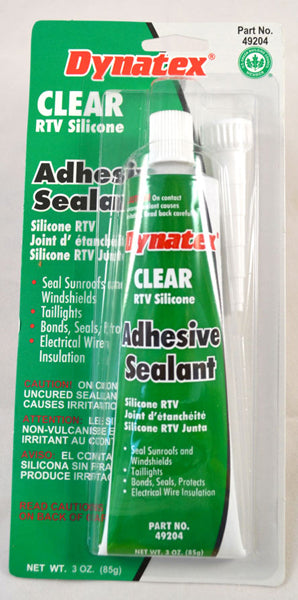 CLEAR SILICONE 3 OZ. CARDED TUBE