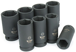 8 PC 3/4" DRIVE SAE DW IMPACT SOCKET SET
