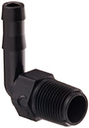 3/8 MPT X 3/8 BARB 90 DEG BLACK
