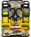 2PACK 1.25" X 14' SLIDING RATCHET STRAPS