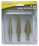 3 Pc Step Drill Set