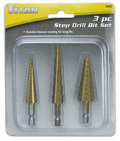 3 Pc Step Drill Set