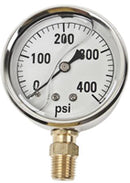 GAUGE-400 PSI LIQUID FILL SS CASE