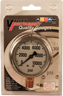 GAUGE-10000 PSI LIQUID FILL SS CASE