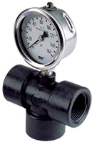 1" GAUGE TEE W/GAUGE PORT