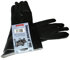 14" Black PVC Chemical Glove