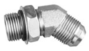 MJ x MB 45 - Straight Thread Elbow -Stl