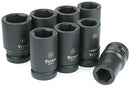 8 PC 1" DRIVE METRIC DW IMPACT SOCKE SET