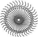 RAKE WHEEL H&S 60" LH 7.5MM BLACK