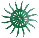 ROTARY HOE WHEEL-21"-GREEN