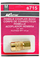 MILTON AIR COUPLER-1/4"NPTF