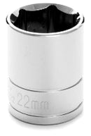 1/2" DR 22MM 6 PT SOCKET