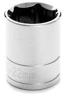 1/2" DR 22MM 6 PT SOCKET