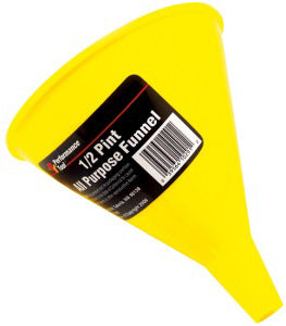 1/2 PINT PLASTIC FUNNEL-YELLOW