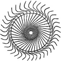 RAKE WHEEL SITREX 55" RH 7MM