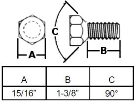 5/8-18X1-3/8  WHEEL BOLT
