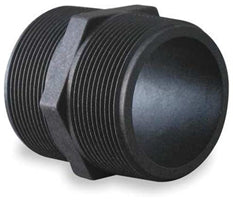 1-1/4"CLOSE BLACK POLY NIPPLE